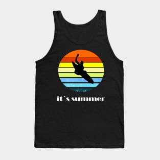 Surfing girl is the best windsurfing Tank Top